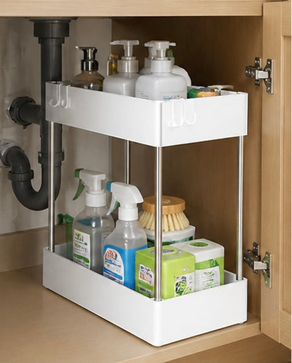 Under Sink Organizer-Maximize Space & Declutter Instantly