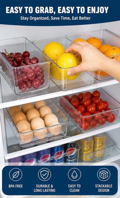 Fridge Organizer Set – Keep Your Kitchen Clean & Fresh