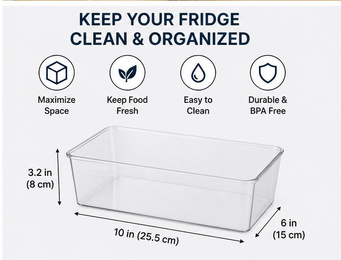 Fridge Organizer Set – Keep Your Kitchen Clean & Fresh
