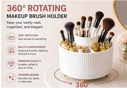 360° Makeup Organizer – Keep Your Vanity Clean & Organized